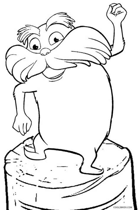 printable lorax coloring pages  kids coolbkids