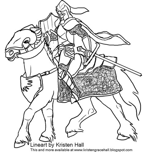knight coloring pages    print