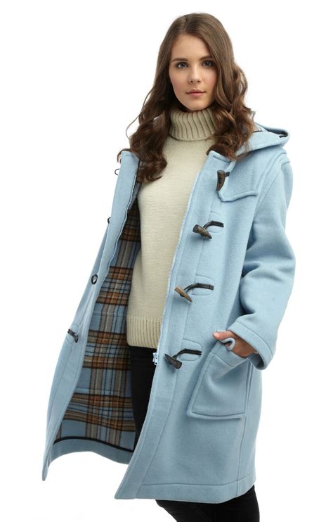 womens classic duffle coats pale blue coat duffle coat duffel coat