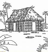 Mewarnai Adat Sketsa Desa Anak Papua Pemandangan Joglo Hitam Diwarnai Marimewarnai Inspirasi Terlengkap Betawi Traditional Gubuk Sawah Colorluna Kebaya Kayu sketch template