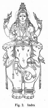 Indra Hindu sketch template