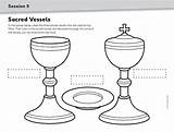 Vessels Sacred Eucharist Session Coloring Sacraments sketch template