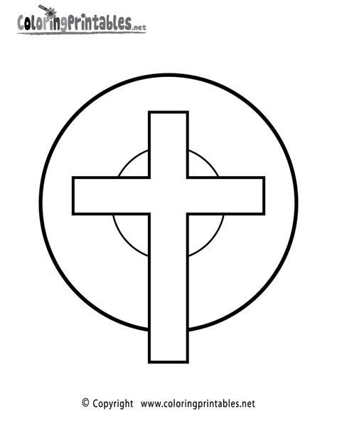 religious cross coloring page   religion coloring printable