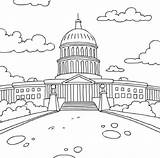 Coloring Pages Dc Color Washington Building Choose Board Capitol History Independence Hall sketch template