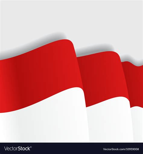 indonesian waving flag royalty  vector image
