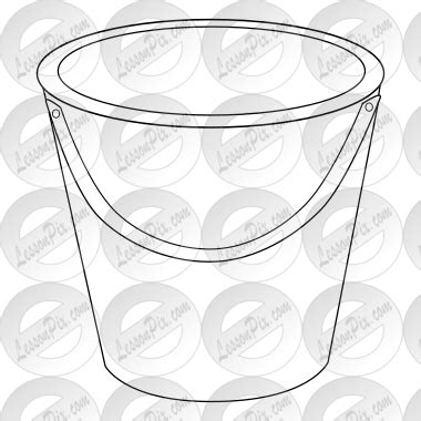 bucket outline  classroom therapy  great bucket clipart