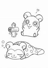 Hamtaro Pages Coloring Series Tv Picgifs sketch template