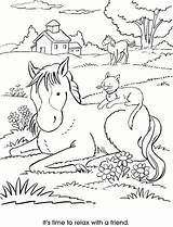 Coloring Pages Publications Dover Horses Doverpublications Color Horse Bezoeken Girl Let Ponies Together Scripture sketch template