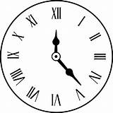 Roman Numerals Analog Numeral Clocks Jam Clipartkey Circle Line sketch template