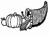 Cornucopia Coloring Thanksgiving Horn Basket Clip Clipart Cliparts Plenty Thanks Sheet Library Color Pages Sheets Fruits Nuts Usually Filled Means sketch template