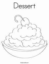 Coloring Dessert Happy Pie Print Twistynoodle Favorites Login Add Noodle Built California Usa Cursive Rights sketch template