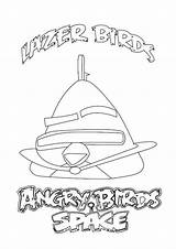 Angry Coloring Pages Birds Space Printable sketch template