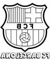 Barcelona Coloring Logo Fc Pages Coloriage Barcelone Template sketch template