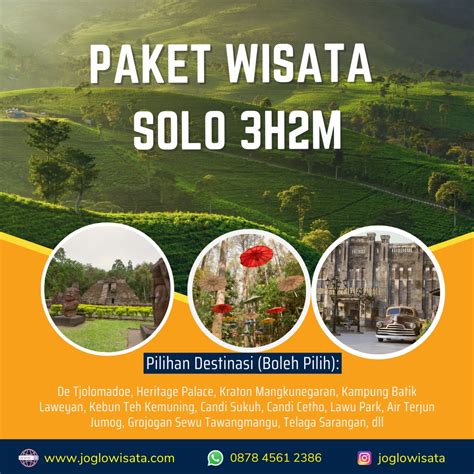 paket wisata solo  hari  malam joglo wisata