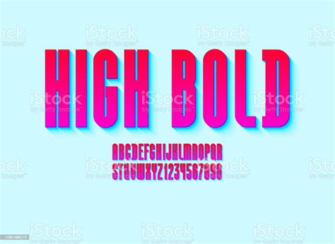 Red High Font Condensed Tall Ultra Bold Alphabet Sans Serif Trendy