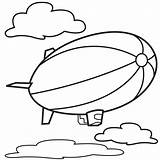 Blimp Clipart Air Coloring Balloon Hot Outline Cartoon Clip Pages Cliparts Ship Beach Wind Blowing Clipartpanda Ball Library Draw Projects sketch template