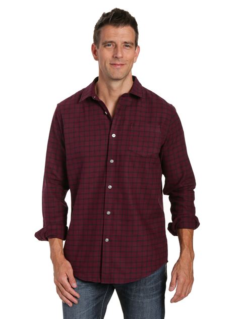 mens  cotton flannel shirt regular fit noble mount