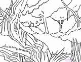 Forest Coloring Pages Kids Printable Getcolorings Colorings sketch template
