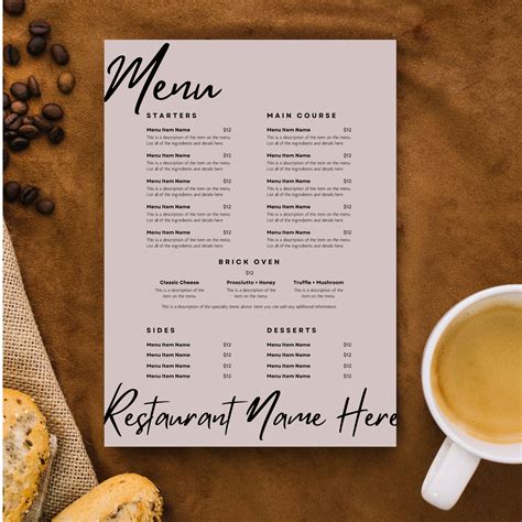 menu design template  cafe  restaurant owners confused misfit