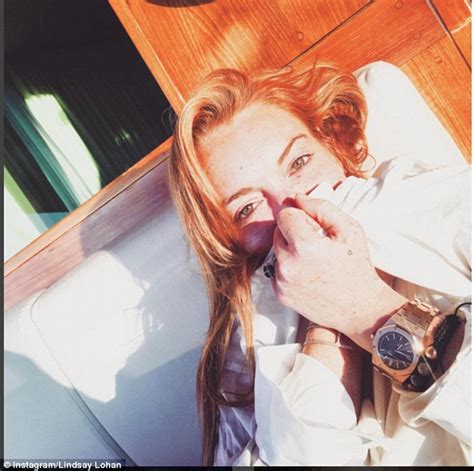 Lindsay Lohan Shares Sexy Swimsuit Photo On Instagram