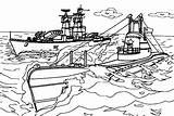 Coloring Warship Cvn Nimitz sketch template