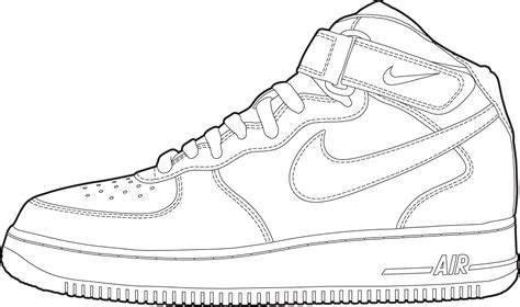 nike shoes  coloring pages