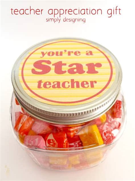 youre  star teacher teacher appreciation gift idea  printable