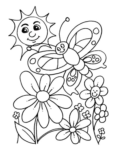 preschool coloring pages  spring   preschool coloring