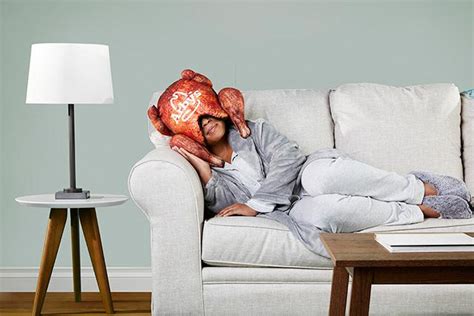 arby s has released a deep fried turkey pillow that goes over your head