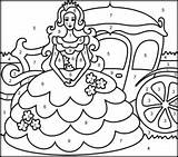 Coloring Pages Princesses Numbers Number Princess Color Printable Disney Kids Printables Colouring Princesse Paint Fashion Worksheets Christmas Easy Sheets Coloritbynumbers sketch template