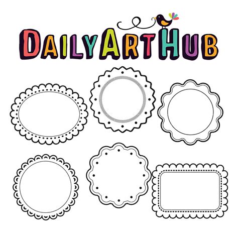 badge outline logo collection clip art daily art hub graphics