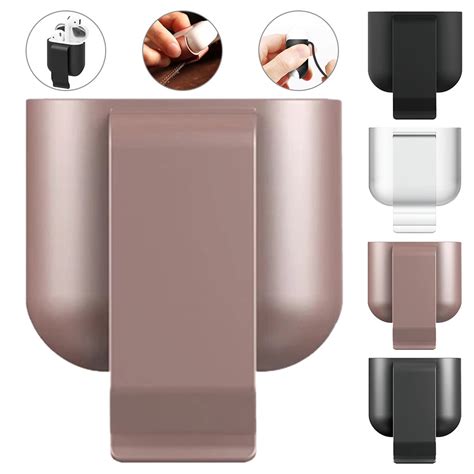 binmer airpod case protective accessories belt clip case holder soft pc coating skin cute case