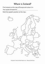 Worksheet Sweden Germany Iceland Location Poland Worksheets Portugal Kids Austria Activity Activityvillage Map Geography Printable Village Europe Countries Blank Capital sketch template