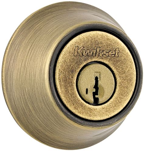 kwikset   brass single cylinder deadbolt  smartkey ebay