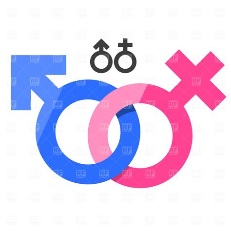 male and female gender signs vector image of signs symbols maps © prague 1695 rfclipart