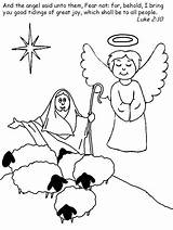 Coloring Pages Christmas Nativity Bible Jesus Story Baby Angel Printable Clipart Luke Color Shepherd Print Book Easily Kids Cliparts Popular sketch template
