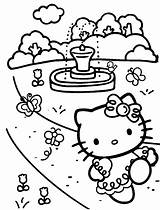 Kitty Hello Coloring Pages Printable Print Colouring Color Kitti Birthday Do sketch template