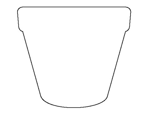 printable flower pot template