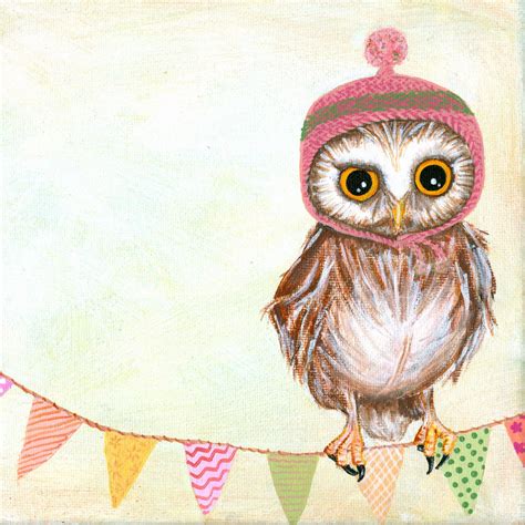 owl painting    etsy owl painting owl owl art
