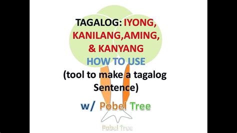 tagalog language tutorial   tagalog sentence   speak