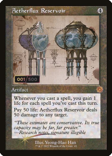 aetherflux reservoir  brothers war retro artifacts brr  scryfall magic