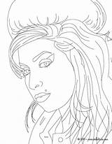 Winehouse Colorir Hellokids Cantora Colouring Drawings Britse Beroemdheden Songwriter Printen Línea sketch template