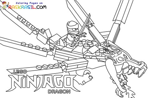 ninjago monster dragon lego coloring page printable images