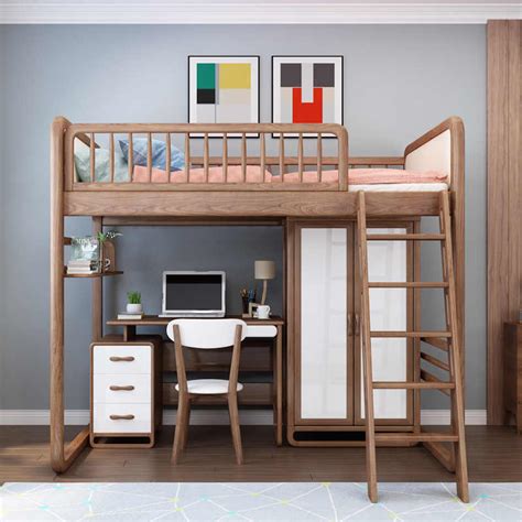 12beds pack 1 6m high loft bed with book shelf ladder metal