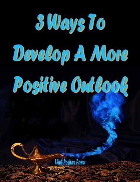 ways  develop   positive outlook