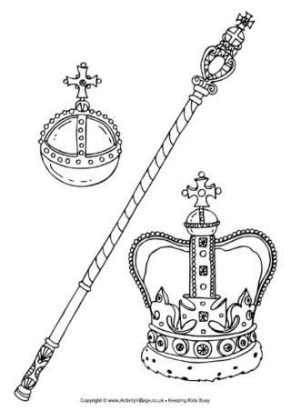 queens  birthday family coloring pages jubilee king