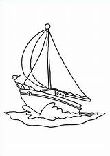 Sailboat Zeilboot Voilier Navire Teken Hoe Digi Coloriages Wikisailor Boot Barco Segelboot Ko Colorier Splitcoaststampers Coloringfolder sketch template