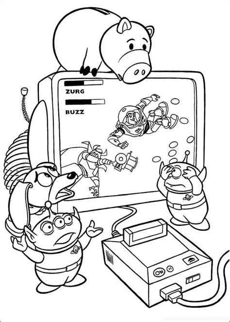 boy playing video games coloring pages