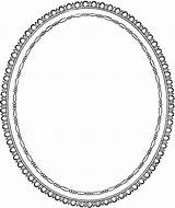 Oval Borders Clipart Clip Frame Gif sketch template