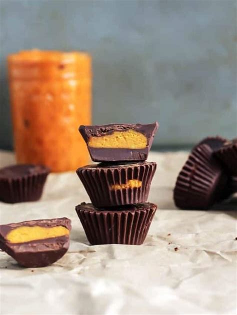 Dark Chocolate Pumpkin Coconut Butter Cups • Fit Mitten Kitchen